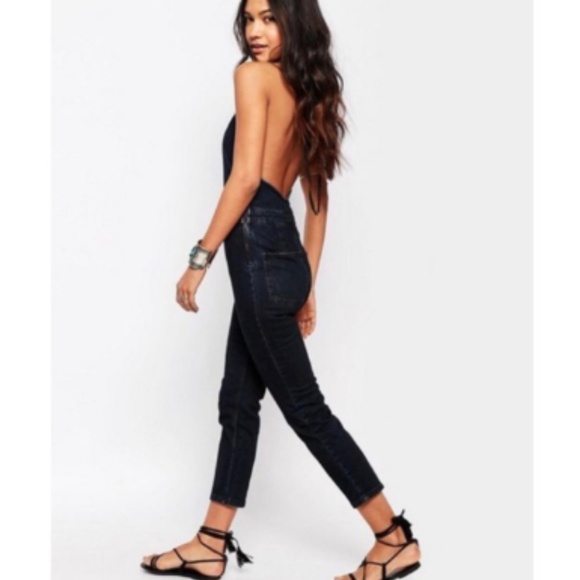 Free People Denim - Free People Size 2 Hearts on Fire Overalls 3291